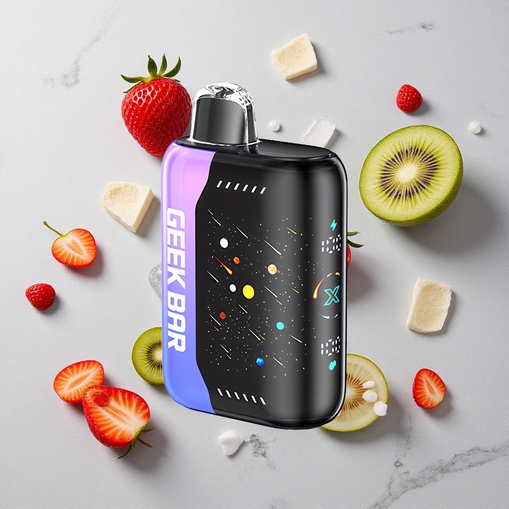 Aardbei Kiwi IJs GEEK BAR Pulse X 42K Puffs Meteor Editie Dual Mesh Coil wholesale Netherlands