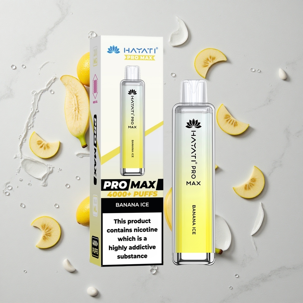 Banaan IJs Hayati Pro Max 4000 Puffs Oplaadbare Wegwerp Vape met 1400mAh Accu wholesale Netherlands