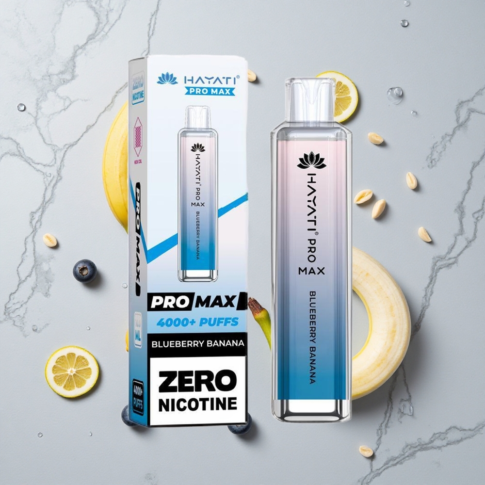 Blauwe Bes Banaan Hayati Pro Max 4000 Puffs Oplaadbare LED wholesale Netherlands