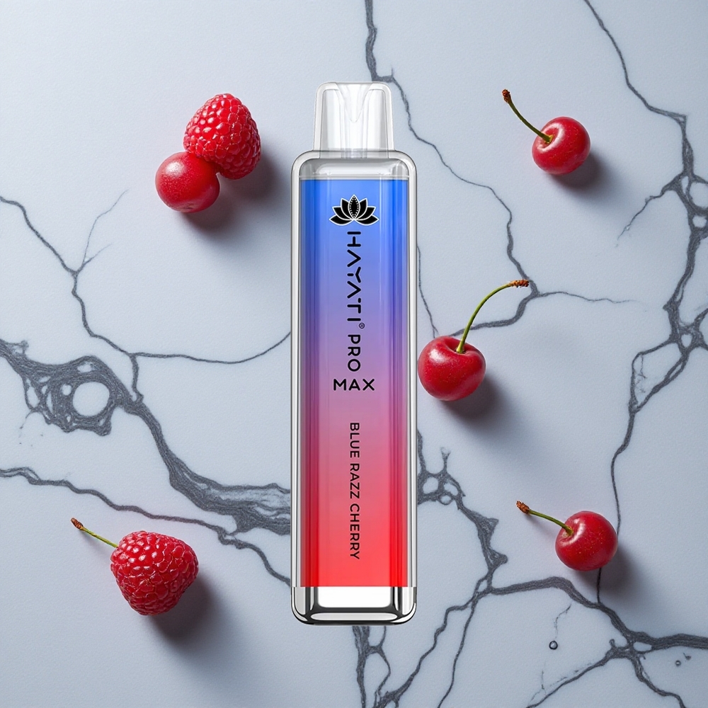 Blauwe Framboos Kers Hayati Pro Max 4000 Puffs Oplaadbare Crystal Wegwerp Vape wholesale Netherlands
