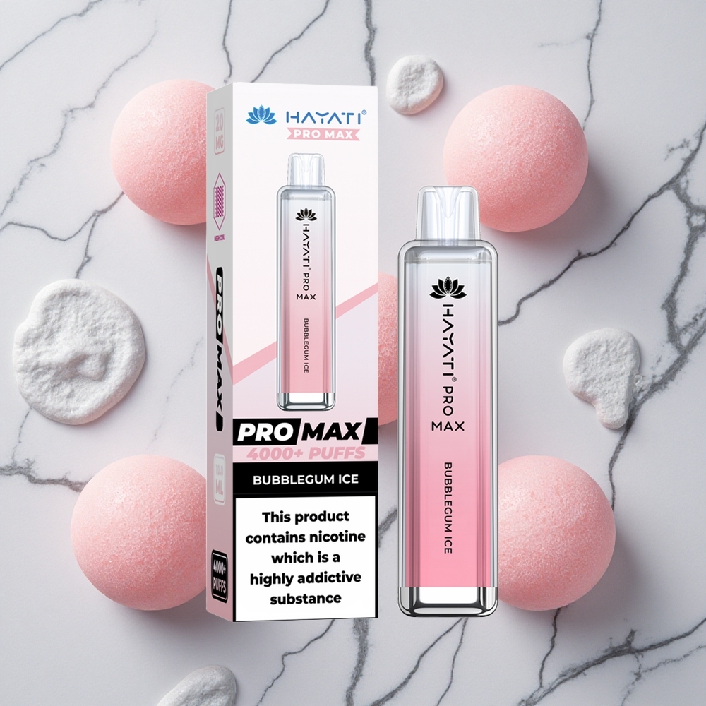Bubblegum IJs Hayati Pro Max 4000 Puffs Oplaadbare Wegwerp Vape met 1400mAh batterij wholesale Netherlands