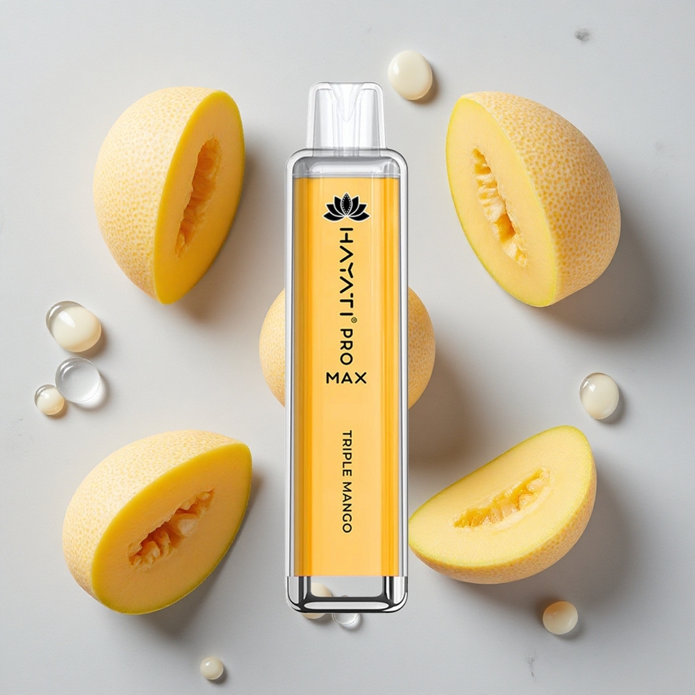 Drievoudige Mango Hayati Pro Max 4000 Puffs Herlaadbare Wegwerp Vape met LED-verlichting wholesale Netherlands