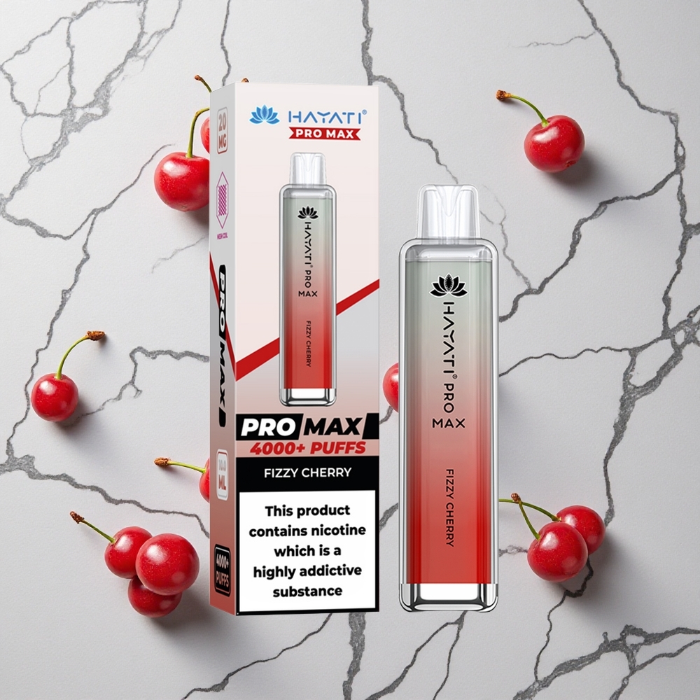 Frisse Kers Hayati Pro Max 4000 Puffs Oplaadbare Wegwerp Vape LED-verlichting wholesale Netherlands
