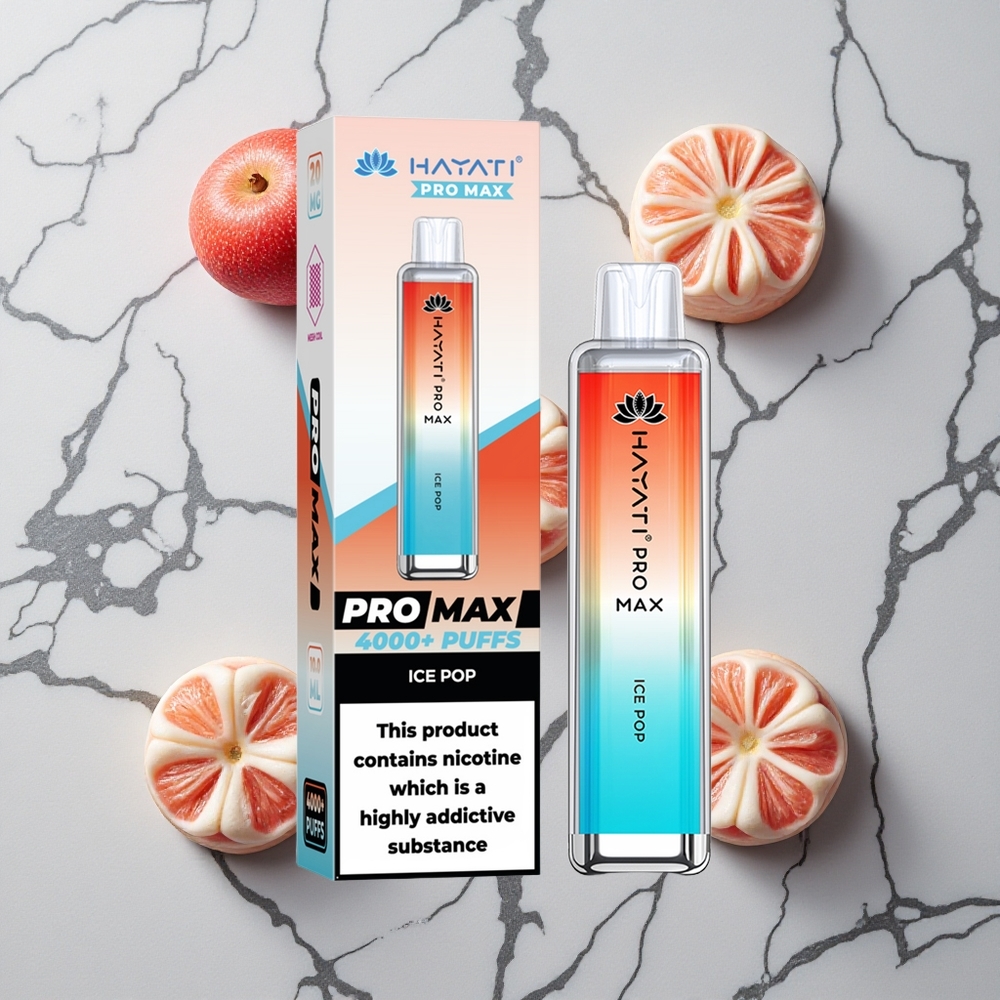 IJspop Smaak Hayati Pro Max 4000 Puffs Trekgeactiveerd Met LED-verlichting wholesale Netherlands