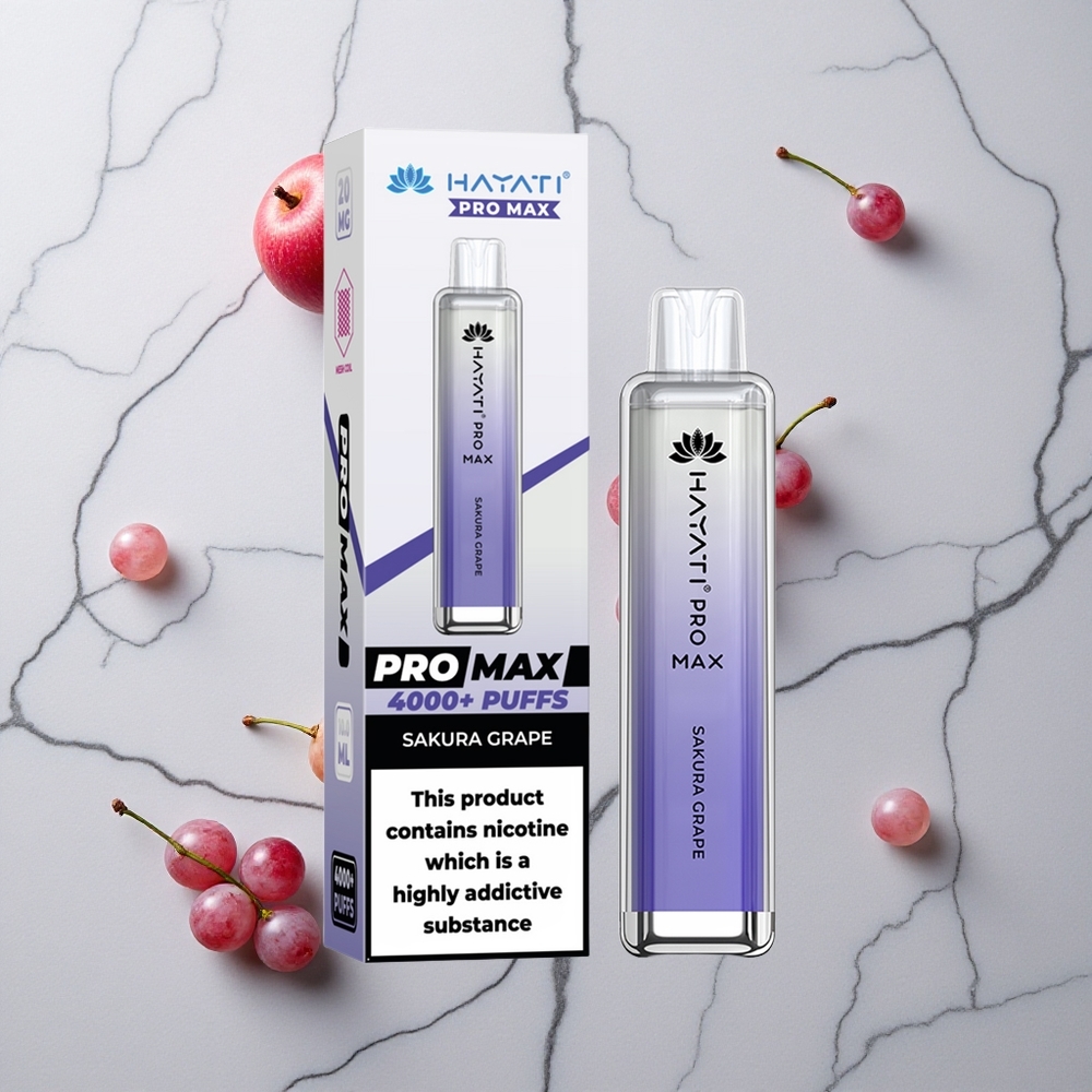 Sakura Druif Hayati Pro Max 4000 Puffs Dual 1.1 Ohm Mesh Coil wholesale Netherlands