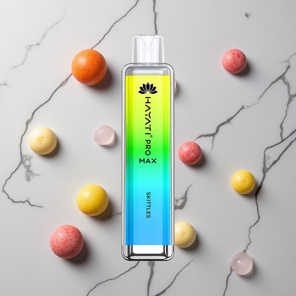 Skittles Smaak Hayati Pro Max 4000 Puffs Herlaadbare Crystal Vape met 1400mAh Accu wholesale Netherlands