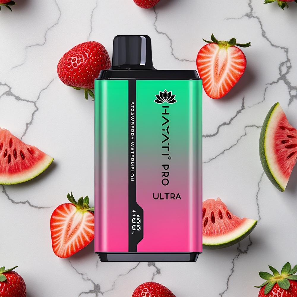 Aardbei Watermeloen Hayati Pro Ultra 15000 Puffs Wegwerp Vape 850mAh wholesale Netherlands