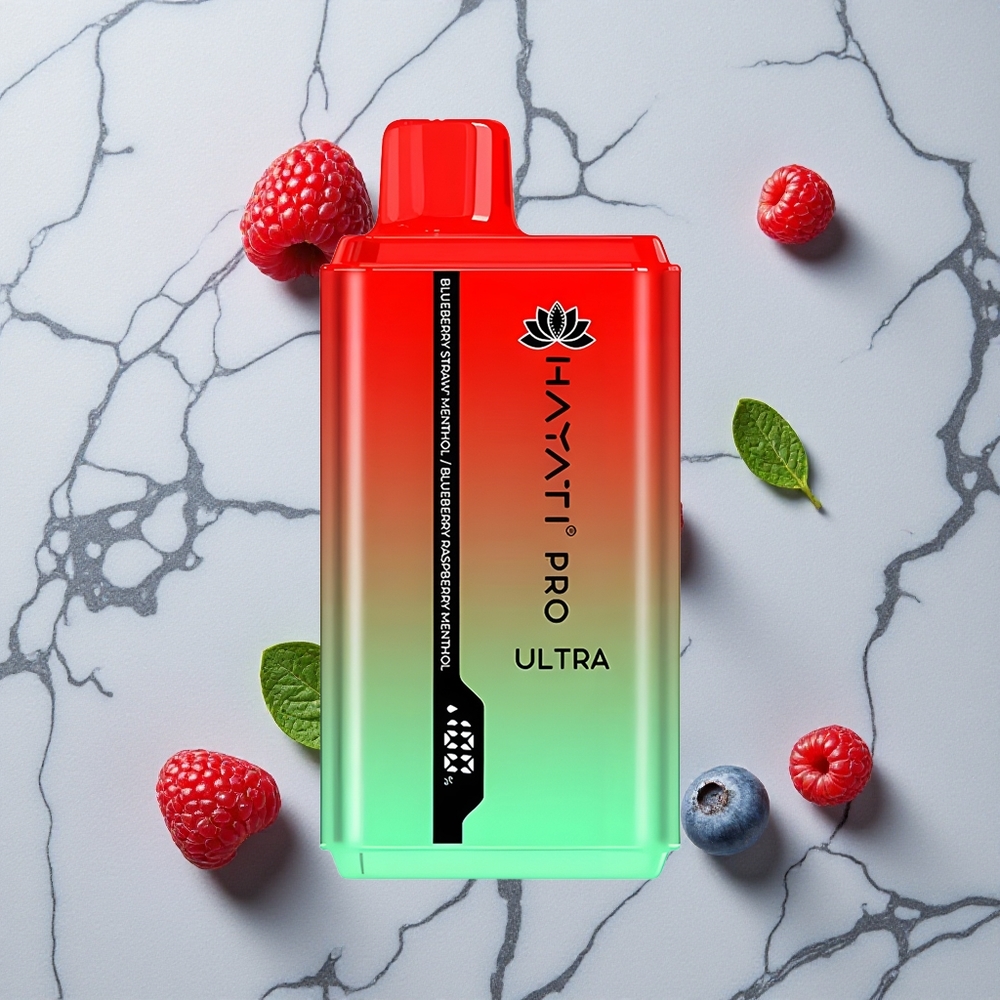 Blauwe Bes Aardbei Munt Hayati Pro Ultra 15000 Puffs 24ml E-Liquid wholesale Netherlands