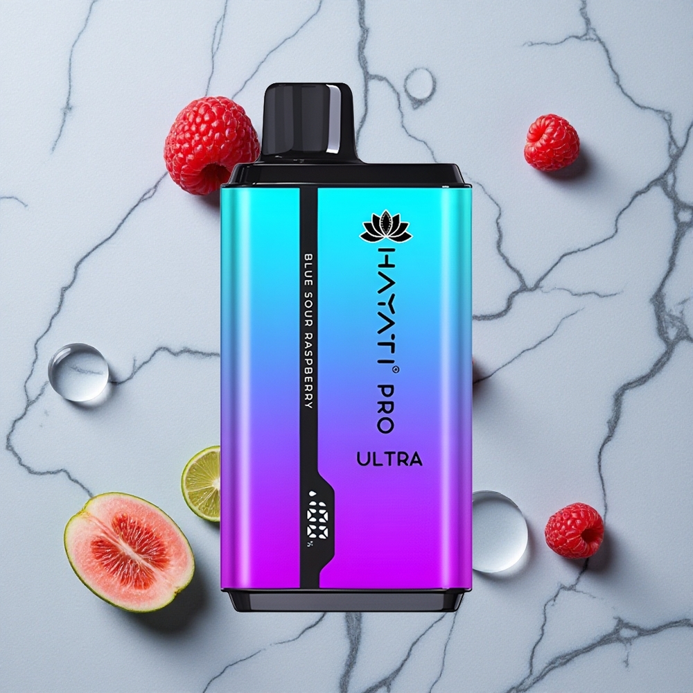 Blauwe Zure Framboos Hayati Pro Ultra 15000 Puffs Wegwerp Vape 2 12ml E-Liquid wholesale Netherlands