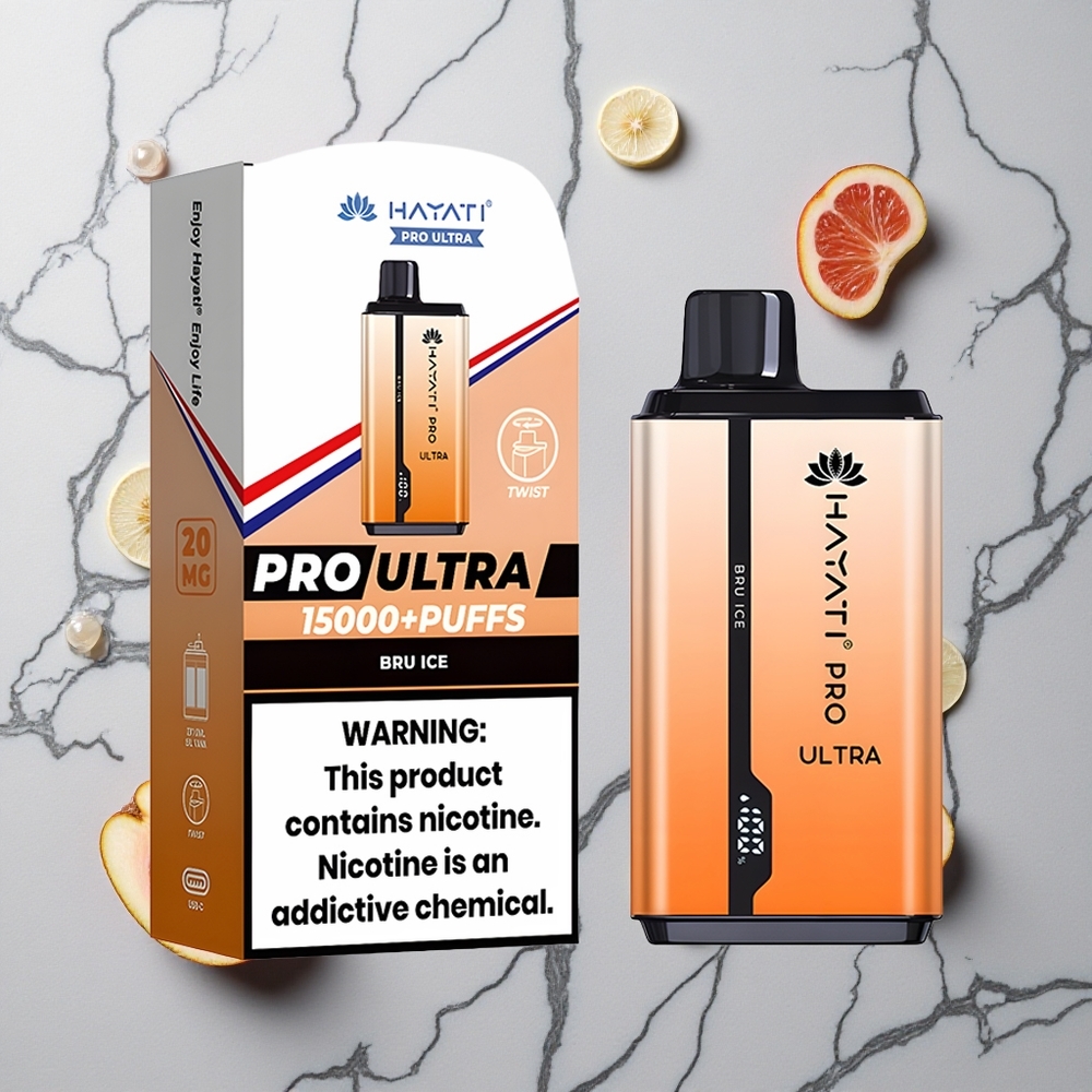 Bruisend IJs Hayati Pro Ultra 15000 Puffs Wegwerp Vape 2 12ml Tank wholesale Netherlands