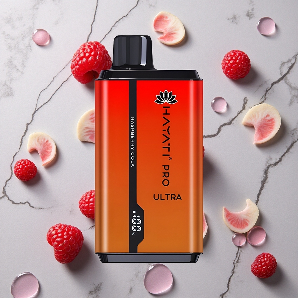 Framboos Cola Hayati Pro Ultra 15000 Puffs 850mAh Batterij wholesale Netherlands