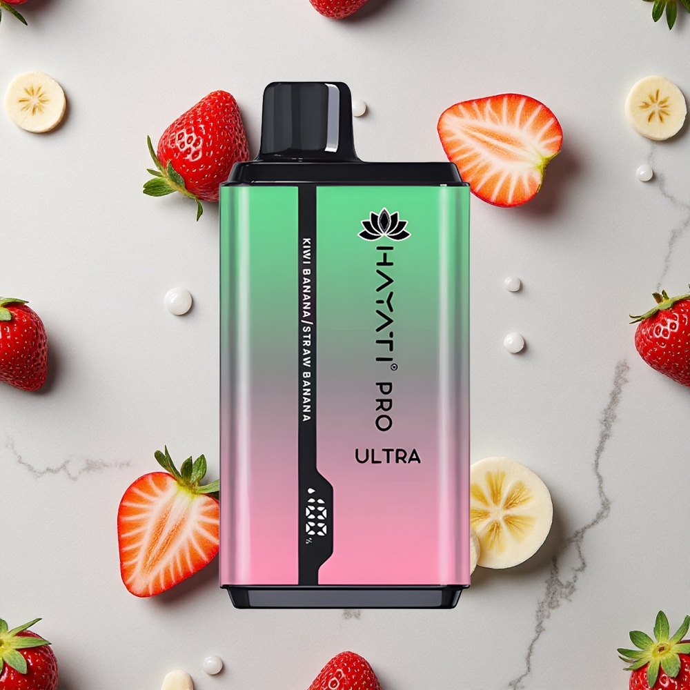 Kiwi Banaan Hayati Pro Ultra 15000 Puffs 2 12ml E-Liquid 2% Nicotine wholesale Netherlands