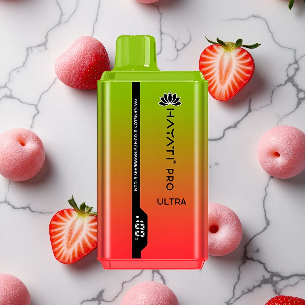 Watermeloen Bubblegum Hayati Pro Ultra 15000 Puffs 850mAh Batterij wholesale Netherlands