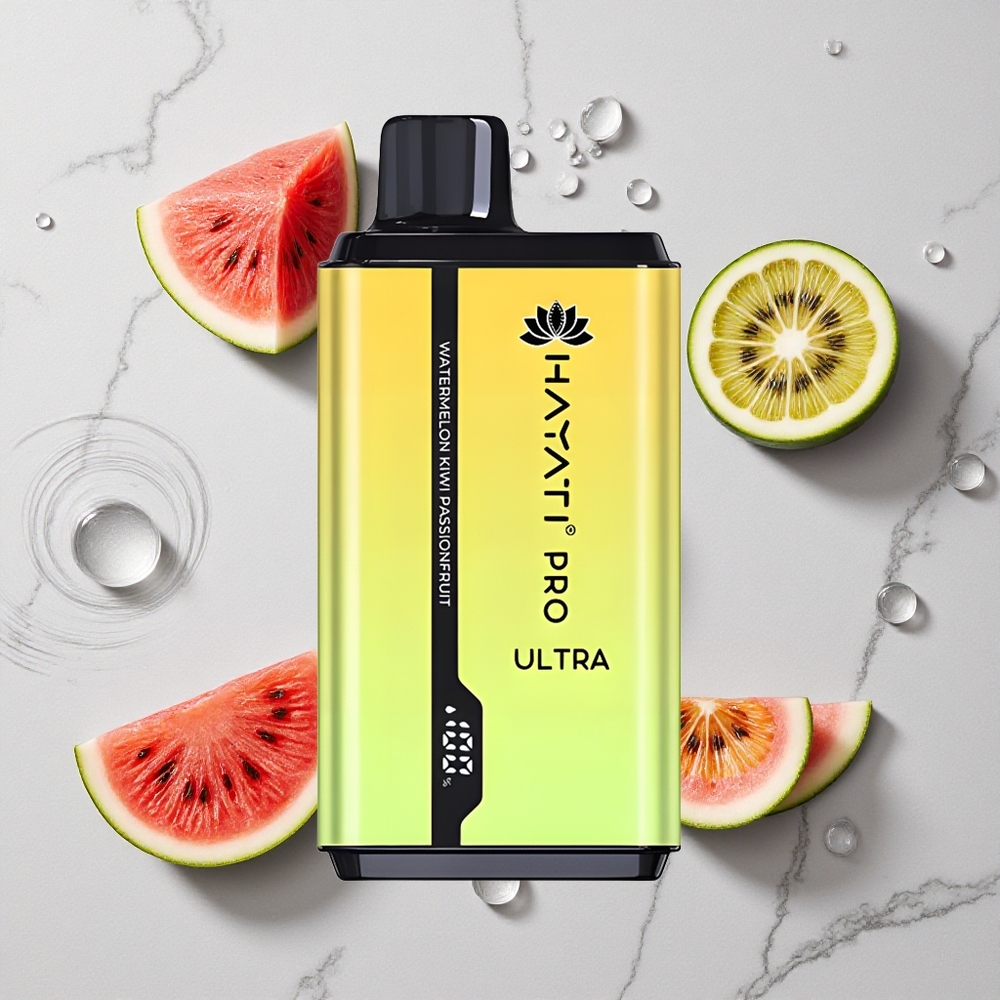 Watermeloen Kiwi Passievrucht Hayati Pro Ultra 15000 Puffs Wegwerp Vape 850mAh wholesale Netherlands