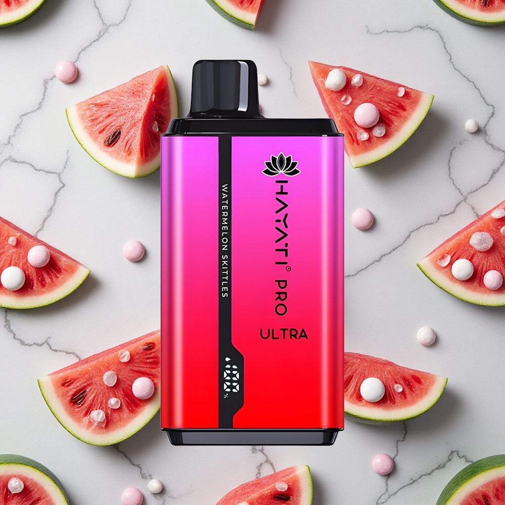 Watermeloen Skittles Hayati Pro Ultra 15000 Puffs Wegwerp Vape 2 12ml e-liquid wholesale Netherlands