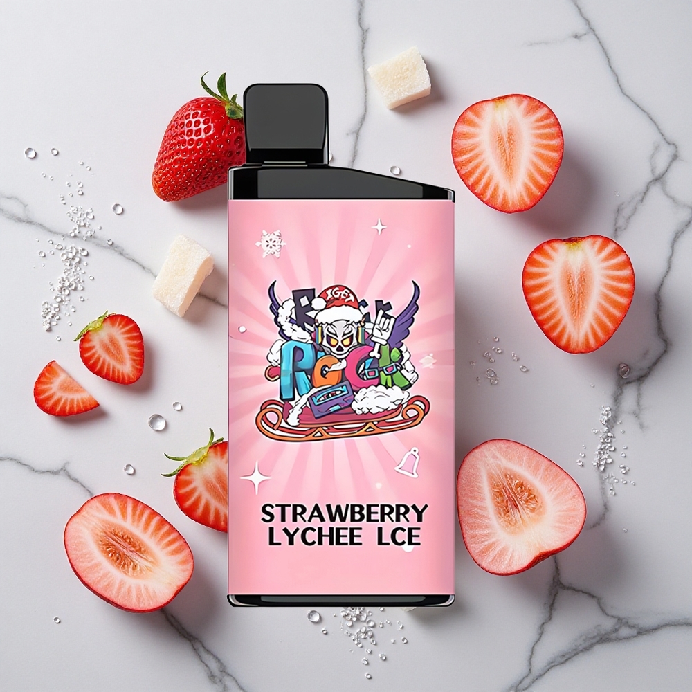 Aardbei Lychee IJs IGET Bar 3500 Puffs Wegwerp Vape 1400 mAh Batterij wholesale Netherlands