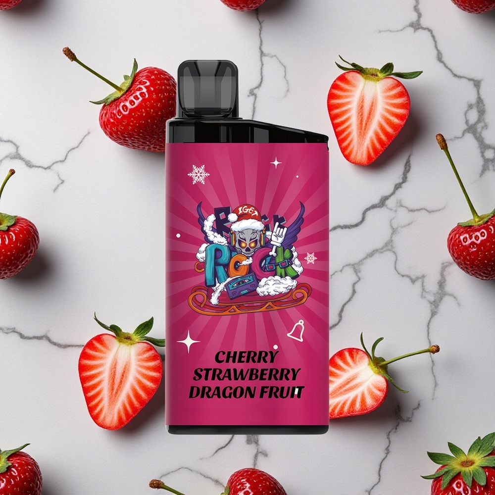 Kers Aardbei Drakenvrucht IGET Bar 3500 Puffs 1400 mAh wholesale Netherlands
