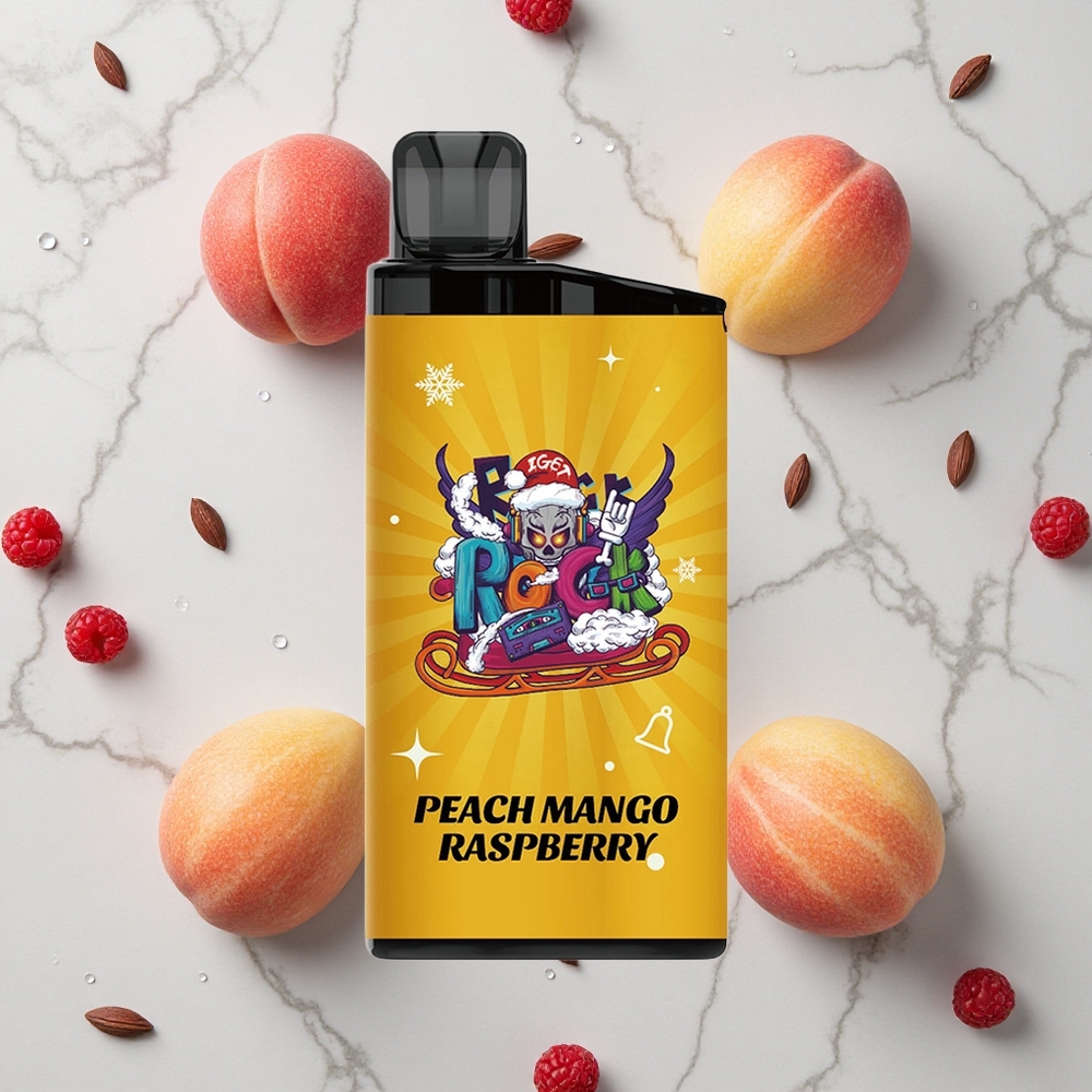 Perzik Mango Framboos IGET Bar 3500 Puffs Wegwerp Vape 1400 mAh wholesale Netherlands