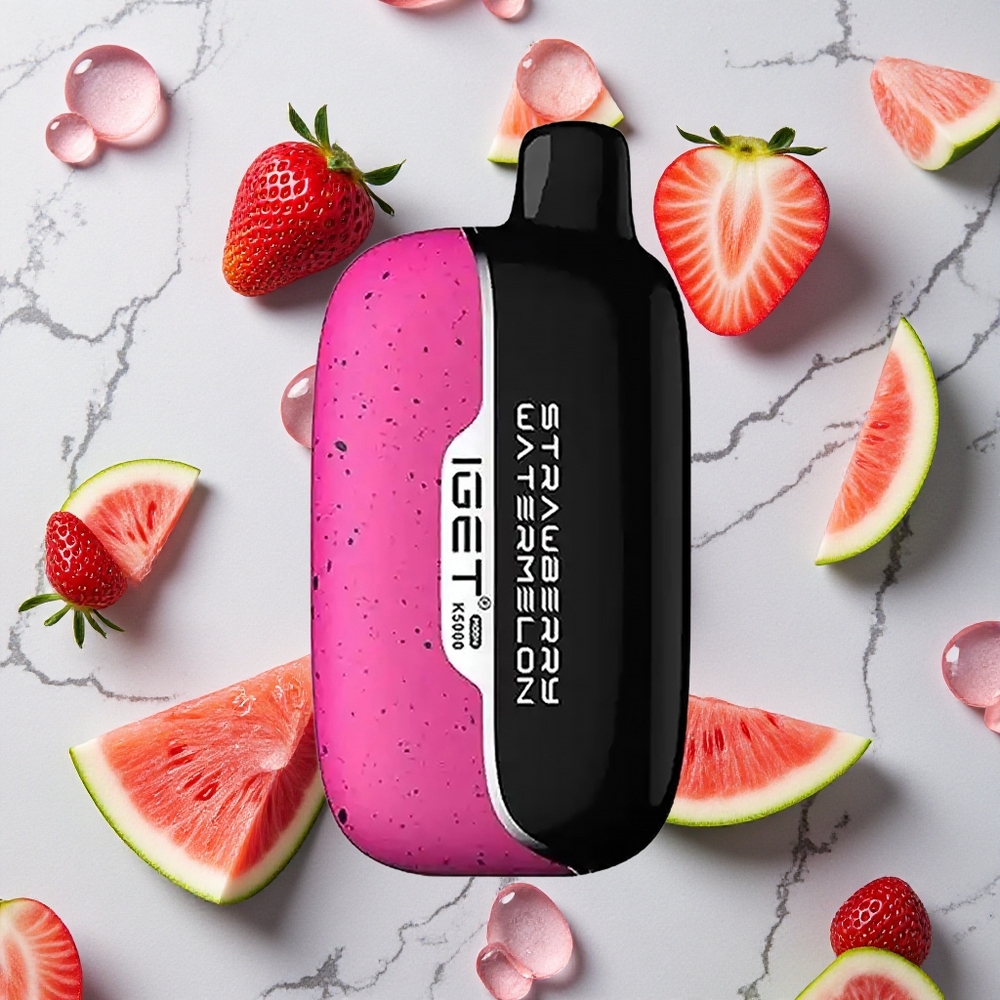 Aardbei Watermeloen IJs IGET Moon K5000 Puffs Wegwerp Vape Met Tot 5000 Puffs wholesale Netherlands