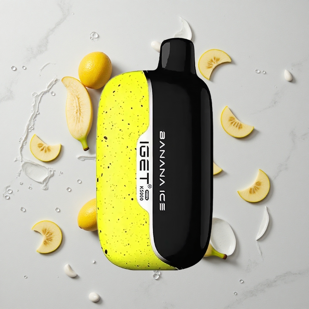Banaan IJs IGET Moon K5000 Puffs Wegwerp Vape Met Tot 5000 Puffs wholesale Netherlands