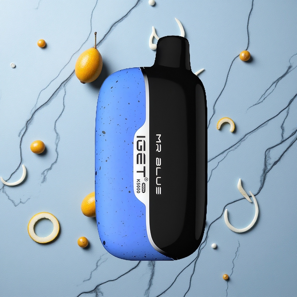Blauwe IGET Moon K5000 Puffs Wegwerp Vape 5000 Trekjes PC Materiaal wholesale Netherlands