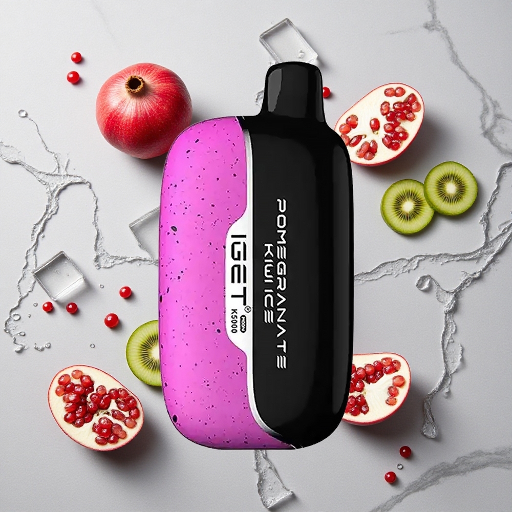 Granaat Kiwi IJs IGET Moon K5000 Puffs Wegwerp Vape met Mesh Coil 1.35 Ohm wholesale Netherlands