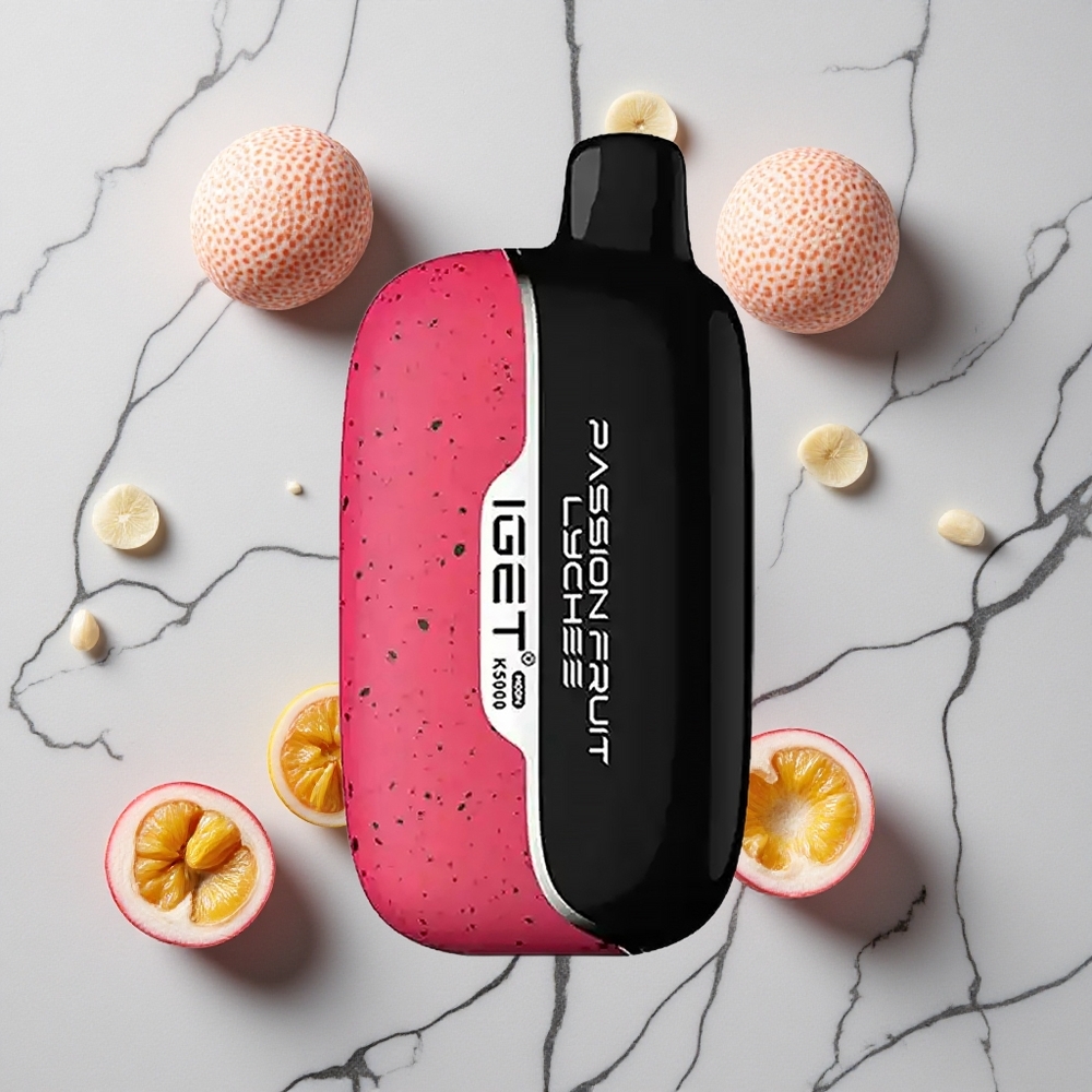 Passievrucht Lychee IGET Moon K5000 Puffs Wegwerp Vape PC Materiaal Tot 5000 Puffs wholesale Netherlands