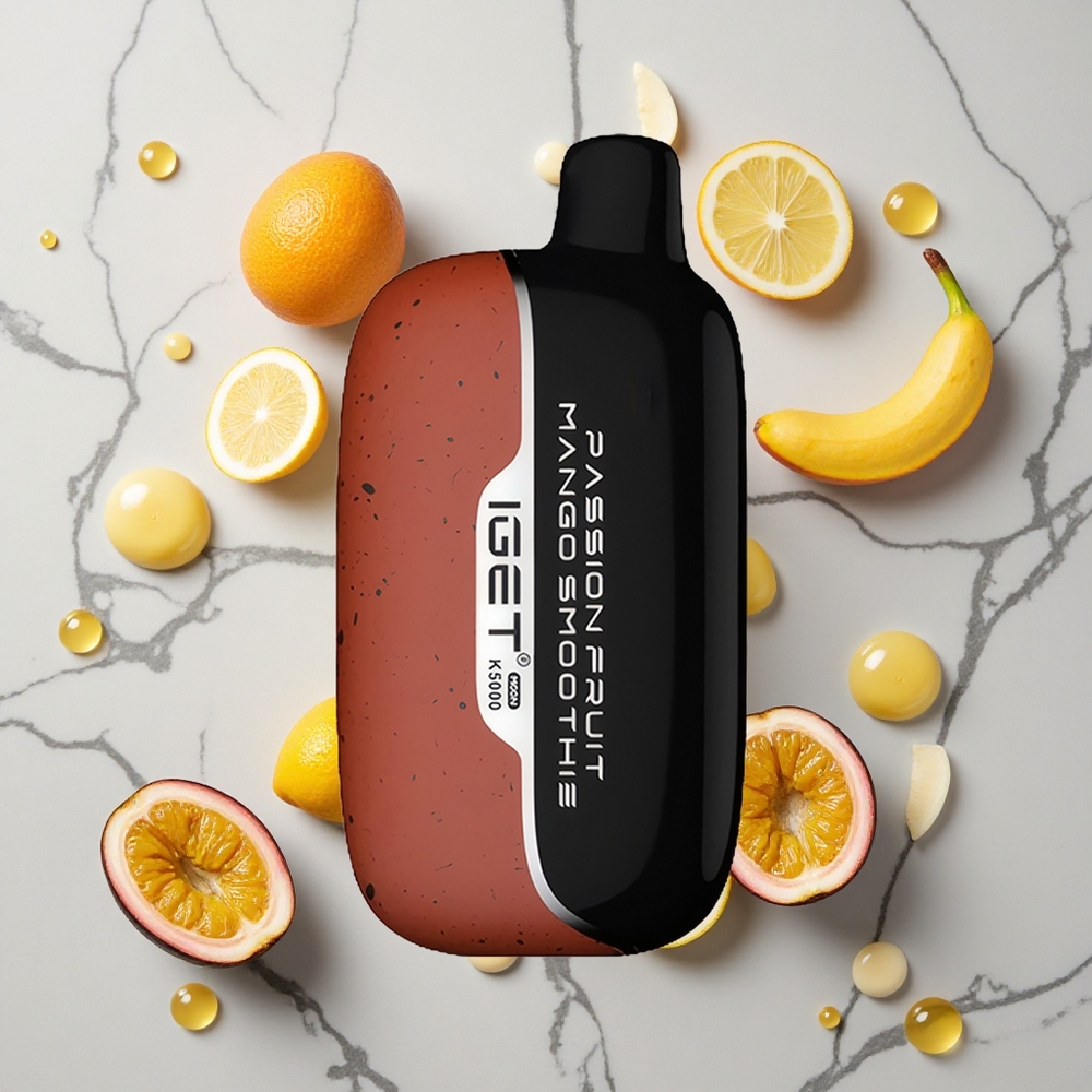 Passionfruit Mango Smoothie IGET Moon K5000 Puffs Wegwerp Vape Tot 5000 Puffs wholesale Netherlands