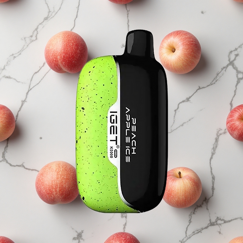 Perzik Appel IGET Moon K5000 5000 Puffs Wegwerp Vape PC Materiaal wholesale Netherlands