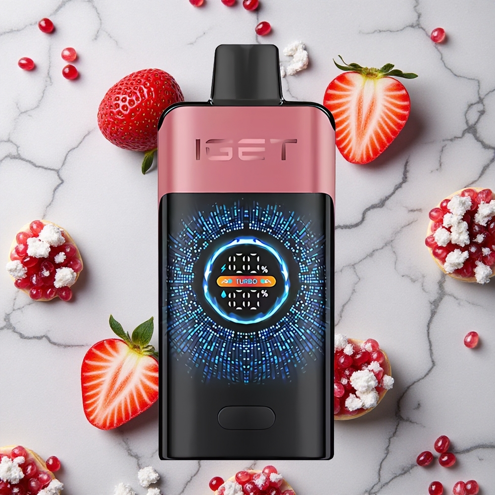 Aardbei Granaatappel IJs IGET ONE 12000 Puffs Wegwerp Vape 2700 mAh Batterijcapaciteit wholesale Netherlands