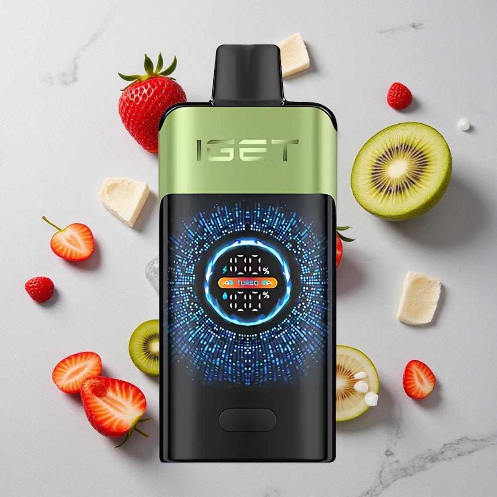 Aardbei-Kiwi IJs IGET ONE 12000 Puffs Wegwerp Vape met 2700 mAh Batterij wholesale Netherlands
