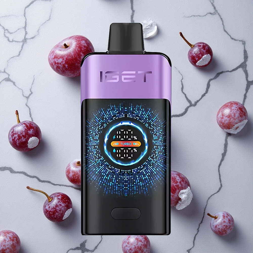 Druiven IJs IGET ONE 12000 Puffs Wegwerp Vape 2700 mAh Battery Capacity wholesale Netherlands