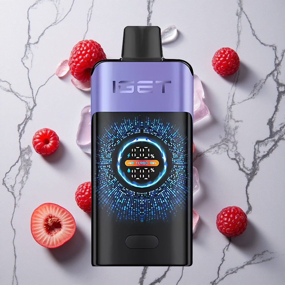 Framboos Druif IJs IGET ONE 12000 Puffs Wegwerp Vape 2700 mAh Batterij wholesale Netherlands