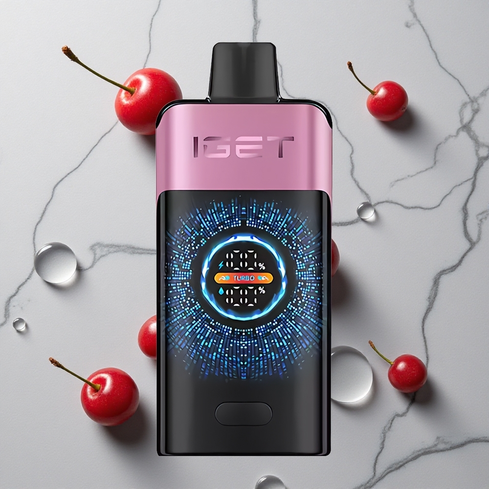 Kers Monster IGET ONE 12000 Puffs Wegwerp Vape met Grote Gebogen Kleurenscherm wholesale Netherlands
