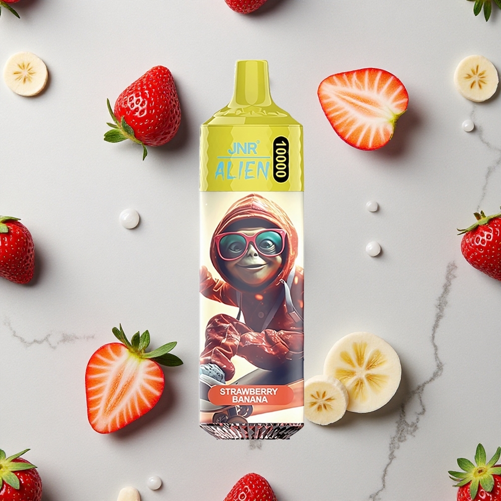 Aardbei Banaan JNR Alien 10000 Puffs 850mAh LED RGB wholesale Netherlands