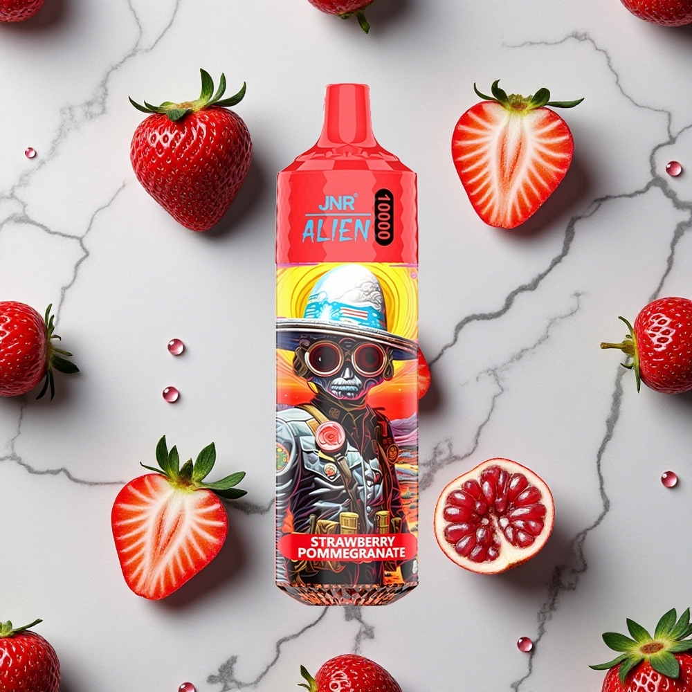 Aardbei Granaatappel JNR Alien 10000 Puffs 850mAh LED RGB wholesale Netherlands