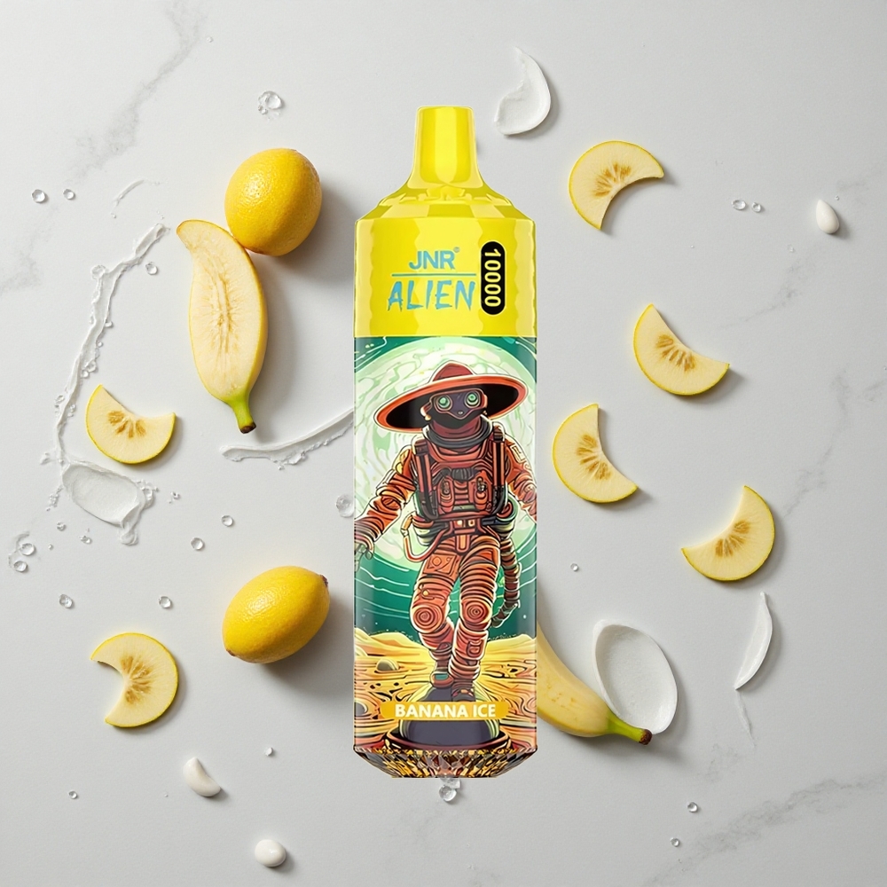 Banana Ice JNR Alien 10000 Puffs Wegwerp Vape met 850mAh batterij & LED RGB wholesale Netherlands