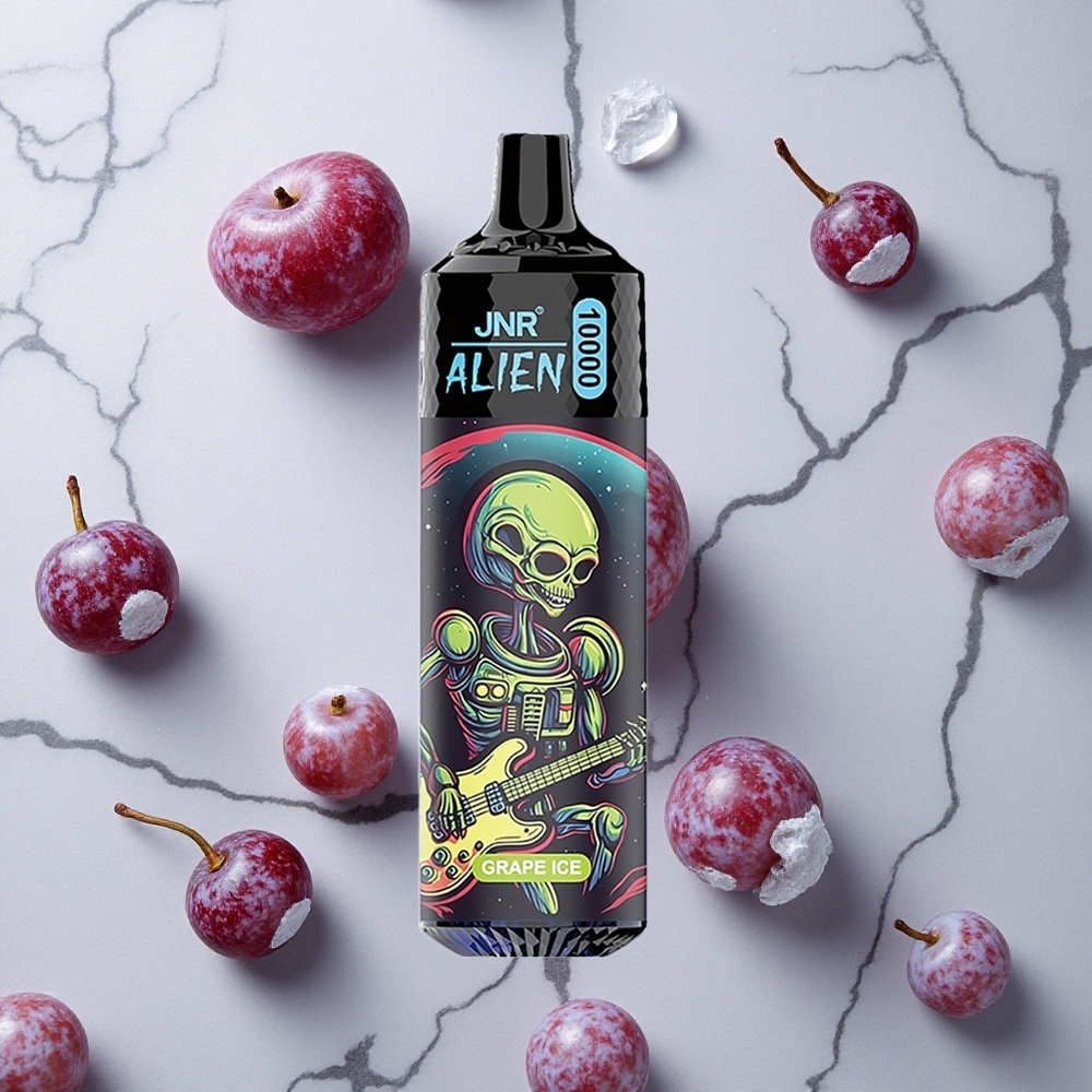 Druiven IJs JNR Alien 10000 Puffs LED (RGB) 20ml E-liquid wholesale Netherlands