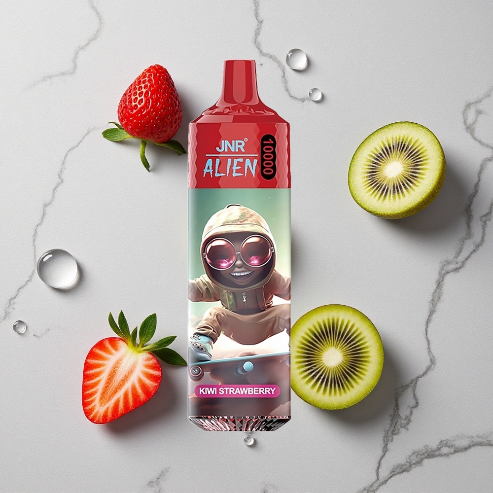 Kiwi Aardbei JNR Alien 10000 Puffs Wegwerp Vape met RGB LED en 850mAh Batterij wholesale Netherlands