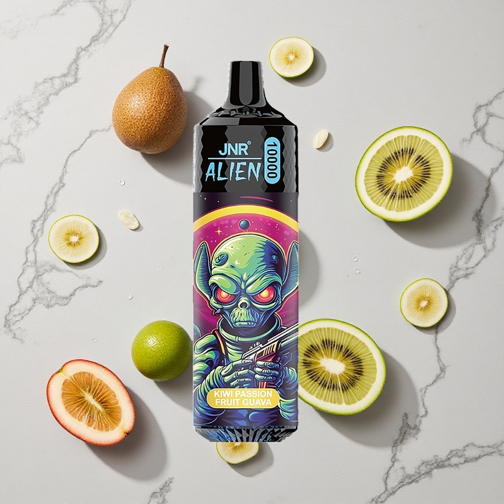 Kiwi Passievrucht Guava JNR Alien 10000 Puffs 850mAh RGB LED wholesale Netherlands