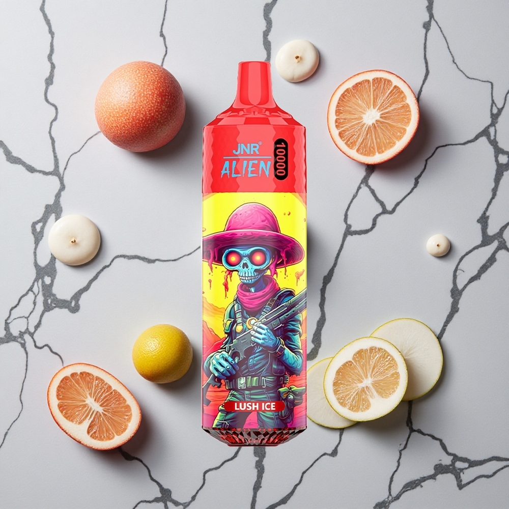 Lush IJs JNR Alien 10000 Puffs Wegwerp Vape met 850mAh Batterij & RGB LED wholesale Netherlands