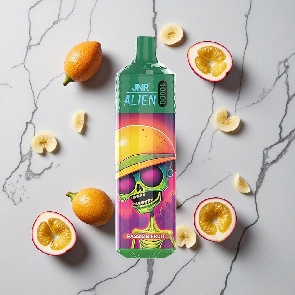 Passievrucht JNR Alien 10000 Puffs Wegwerp Vape 850mAh LED RGB wholesale Netherlands