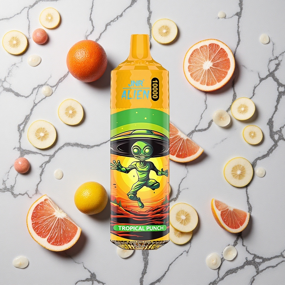 Tropische Punch JNR Alien 10000 Puffs Wegwerp Vape met 850mAh Accu en RGB LED Verlichting wholesale Netherlands