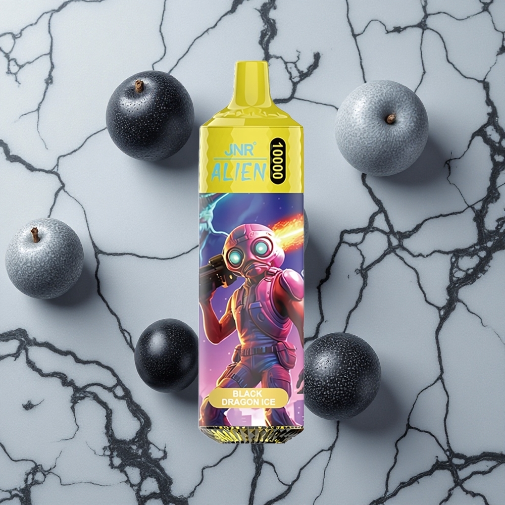 Zwarte Draak IJs JNR Alien 10000 Puffs Wegwerp Vape met 20ml E-liquid en RGB LED wholesale Netherlands
