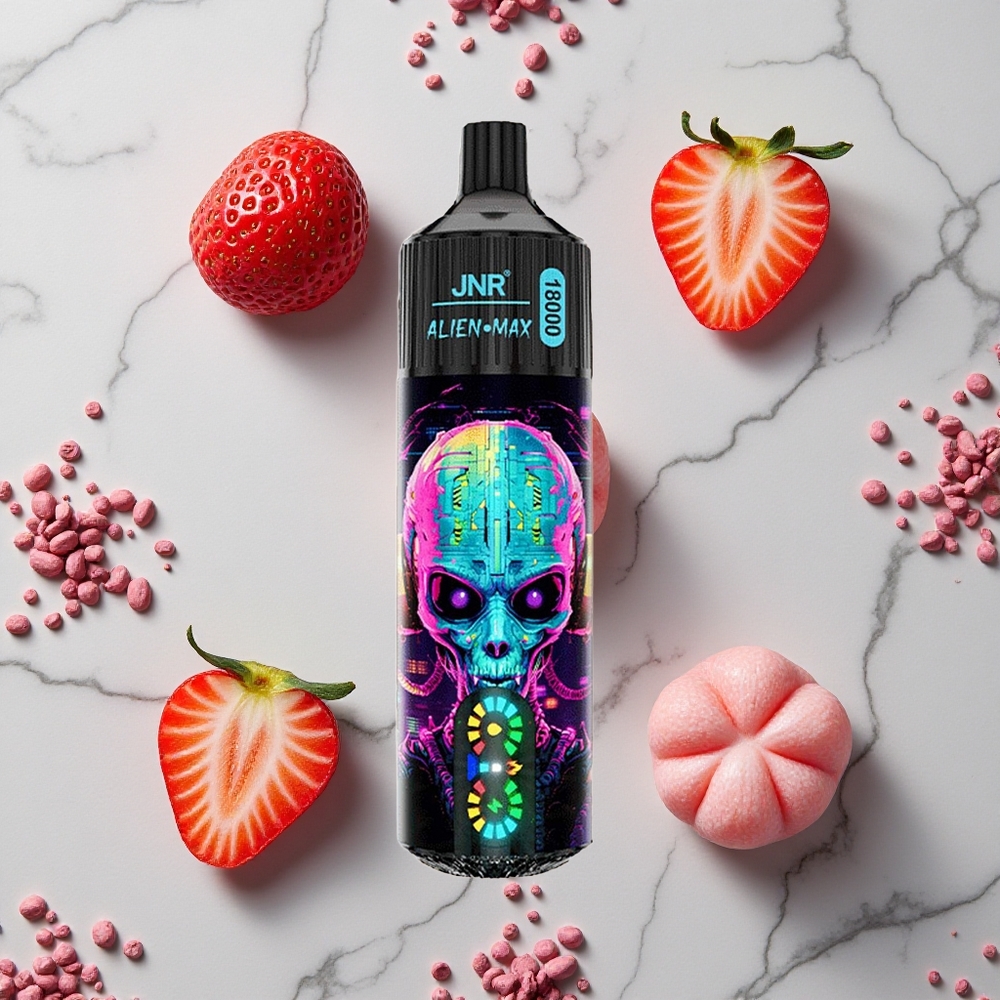 Aardbei Hubba Bubba JNR Alien Max 18000 Puffs Dual Mesh Coil & Dual Core wholesale Netherlands