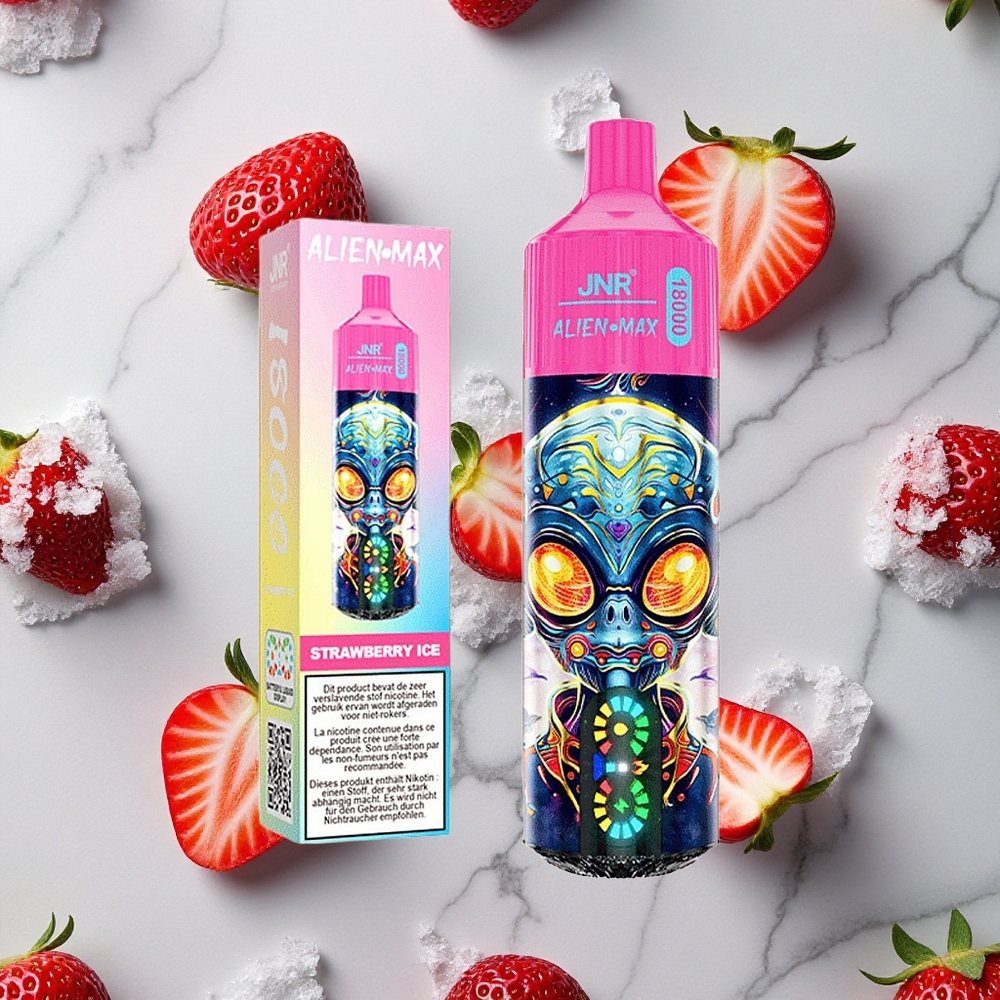 Aardbei IJs JNR Alien Max 18000 Puffs Dual Mesh Coil & Dual Core wholesale Netherlands