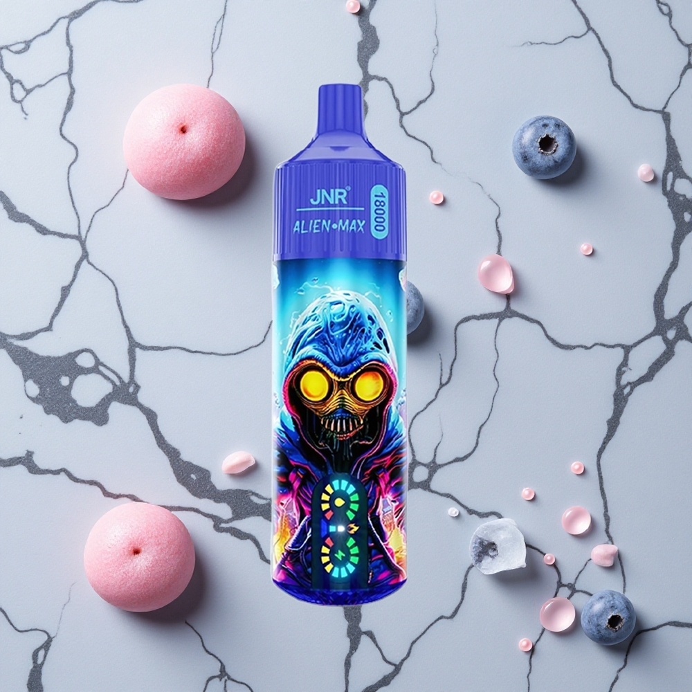 Blauwe Bes Bubblegum JNR Alien Max 18000 Puffs Dual Mesh Coil & Dual Core wholesale Netherlands