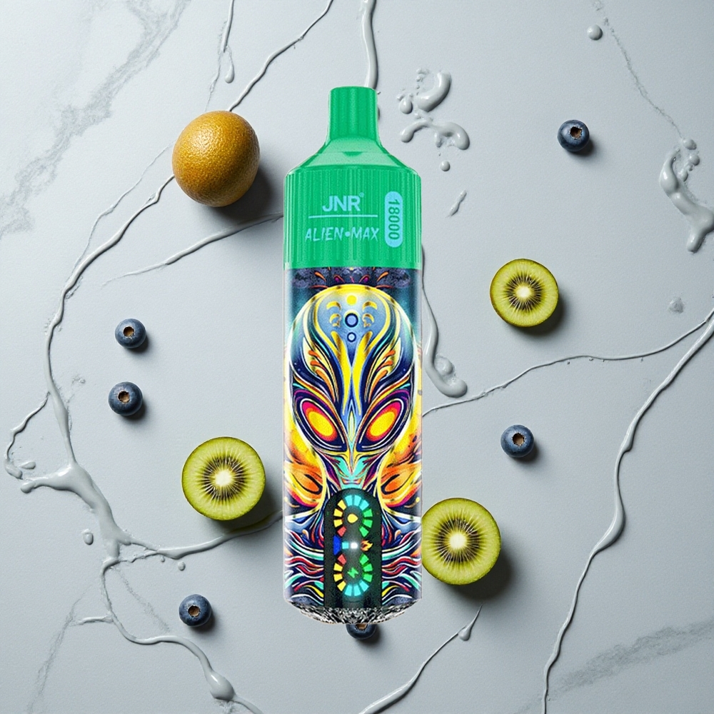 Bosbes-Kiwi JNR Alien Max 18000 Puffs Dual Mesh Coil & Dual Core wholesale Netherlands
