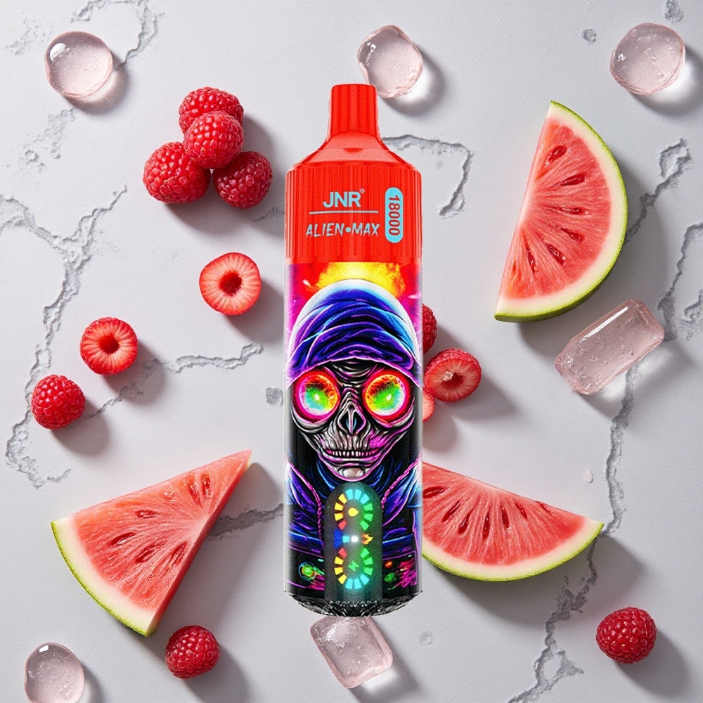 Framboos Watermeloen IJs JNR Alien Max 18000 Puffs Dual Mesh Coil wholesale Netherlands