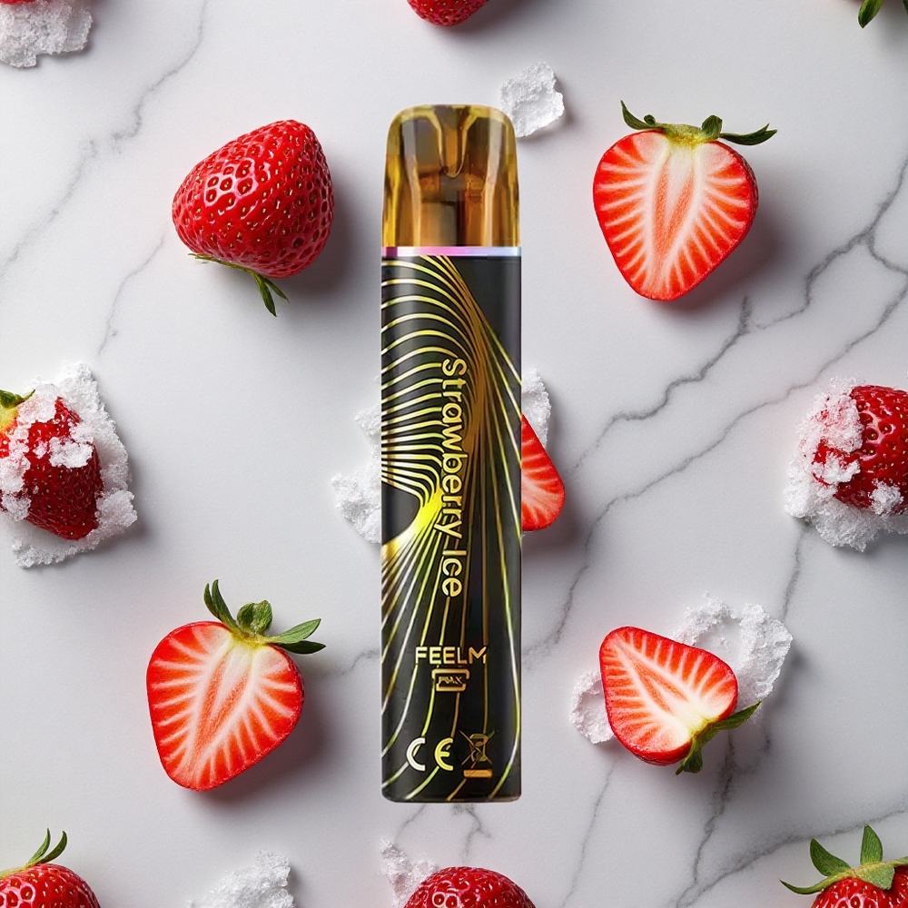 Aardbei IJs JNR Black&Golden 800 Puffs 550mAh Wegwerp Vape wholesale Netherlands